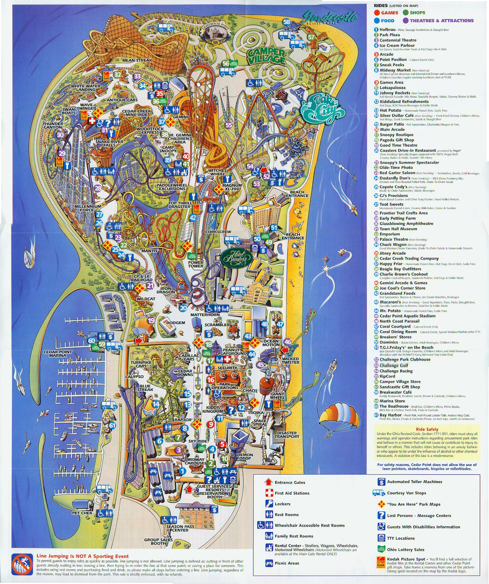 2003 Cedar Point Brochure & Park Guide
